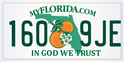 FL license plate 1609JE
