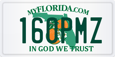 FL license plate 160PMZ