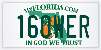 FL license plate 160WER