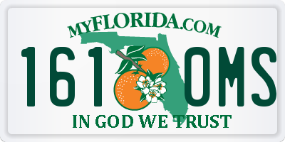 FL license plate 1610MS