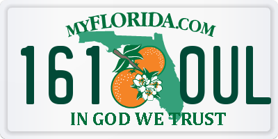 FL license plate 1610UL