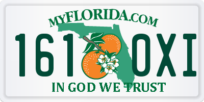 FL license plate 1610XI