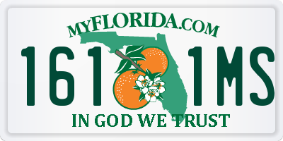FL license plate 1611MS