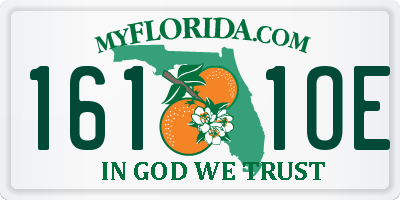 FL license plate 1611OE