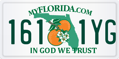 FL license plate 1611YG