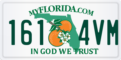 FL license plate 1614VM