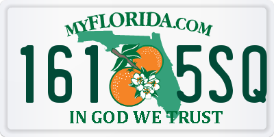 FL license plate 1615SQ