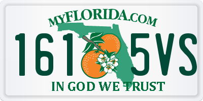 FL license plate 1615VS