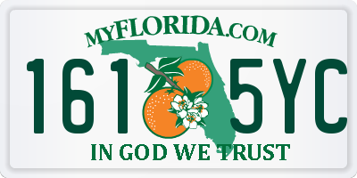 FL license plate 1615YC