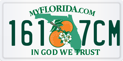 FL license plate 1617CM