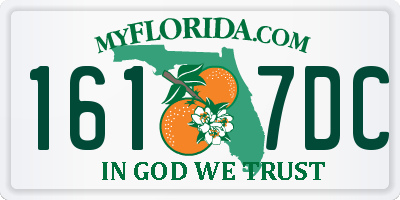 FL license plate 1617DC
