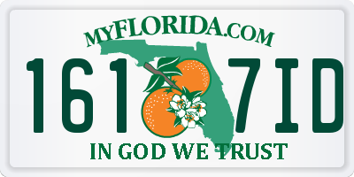 FL license plate 1617ID
