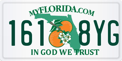 FL license plate 1618YG