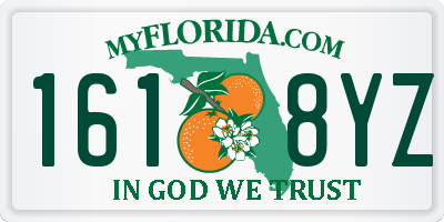 FL license plate 1618YZ