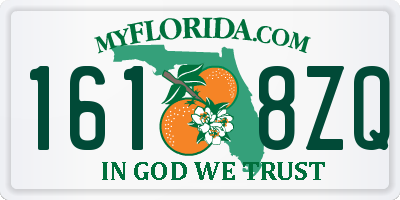 FL license plate 1618ZQ