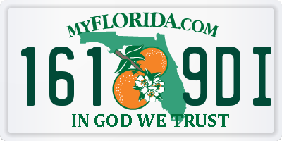 FL license plate 1619DI
