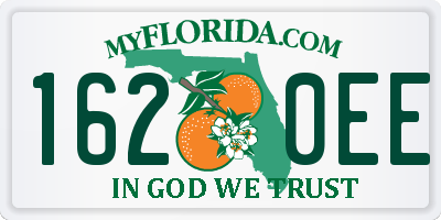FL license plate 1620EE