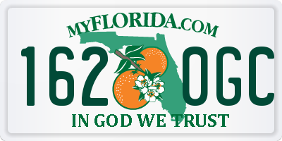 FL license plate 1620GC