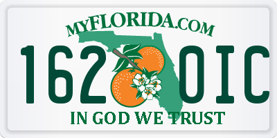 FL license plate 1620IC