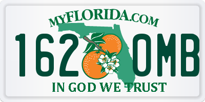 FL license plate 1620MB