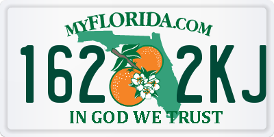FL license plate 1622KJ