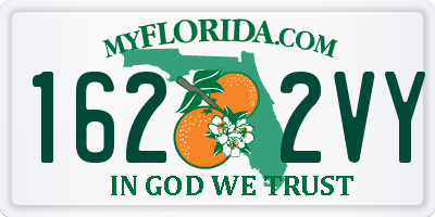 FL license plate 1622VY