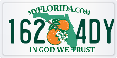 FL license plate 1624DY