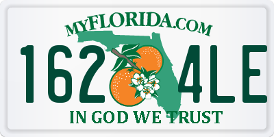 FL license plate 1624LE