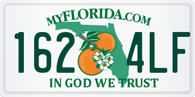 FL license plate 1624LF