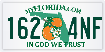 FL license plate 1624NF