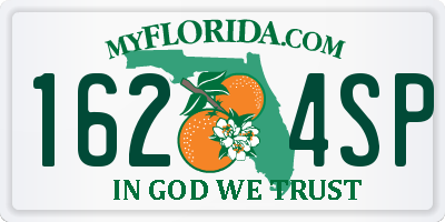 FL license plate 1624SP