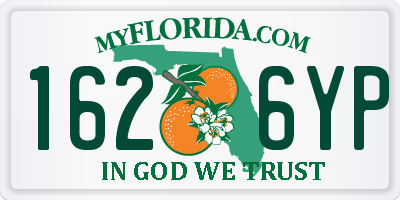 FL license plate 1626YP