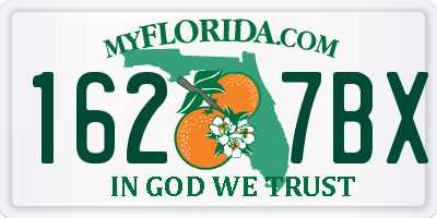 FL license plate 1627BX