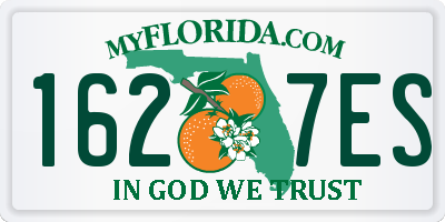 FL license plate 1627ES