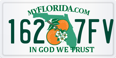 FL license plate 1627FV