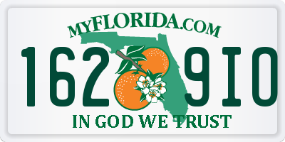 FL license plate 1629IO