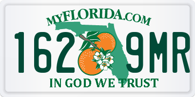 FL license plate 1629MR