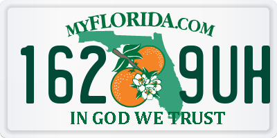FL license plate 1629UH