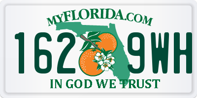 FL license plate 1629WH