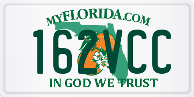 FL license plate 162VCC