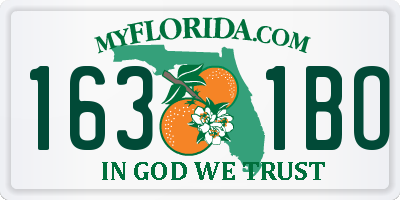 FL license plate 1631BO