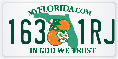 FL license plate 1631RJ