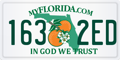 FL license plate 1632ED