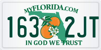 FL license plate 1632JT