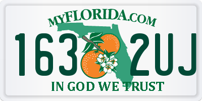FL license plate 1632UJ