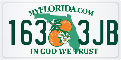 FL license plate 1633JB