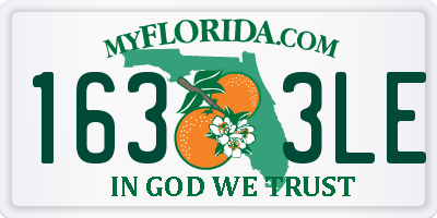 FL license plate 1633LE