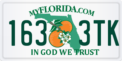 FL license plate 1633TK