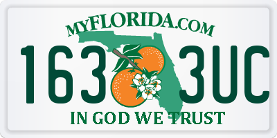 FL license plate 1633UC