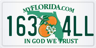 FL license plate 1634LL